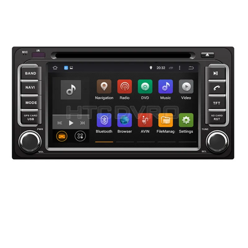 Автомагнитола YMODVHT 6 2 дюйма 8 ядер Android 9 0 7 1 для Toyota Alphard/RAV4/Camry/Corolla/Hilux/Yaris/Vios/high