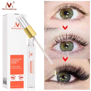 Травяные средства для роста ресниц, жидкость, усилитель сыворотки ресницы, длиннее, гуще, лучше, чем наращивание ресниц, Мощный Макияж