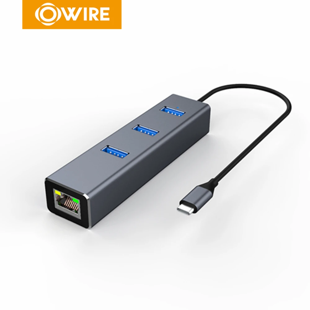 OWIRE Typce C HUB USB для нескольких 3 0 RJ45 сетевой адаптер док станция MacBook Pro|Компьютерные