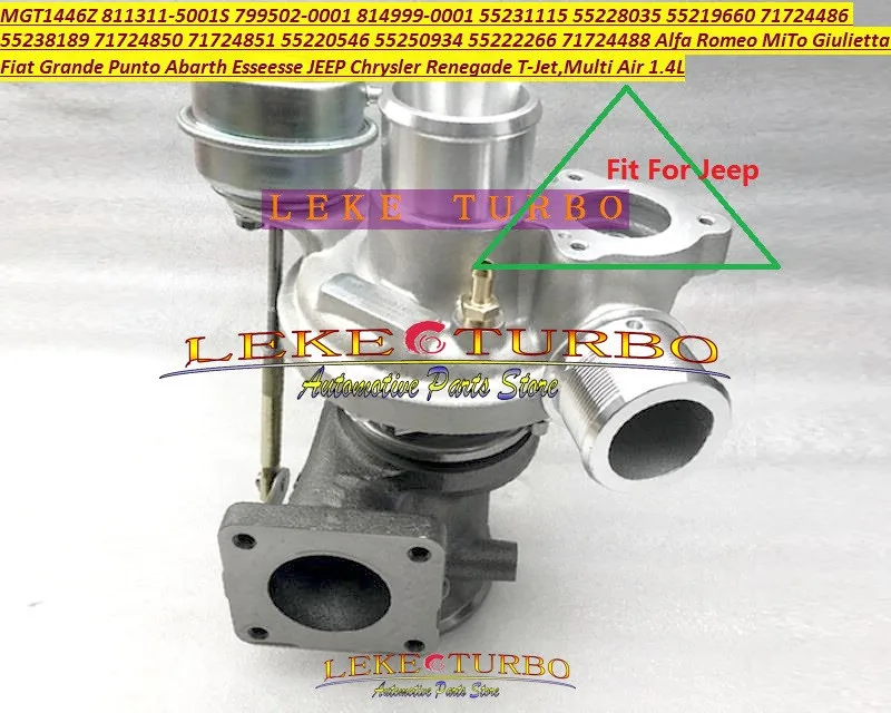 MGT1446Z 811311 5001S 799502 0001 0002 55248413 Turbo для Alfa Romeo MiTo Giulietta Multi Air 55238189 л|Воздухозаборники| |