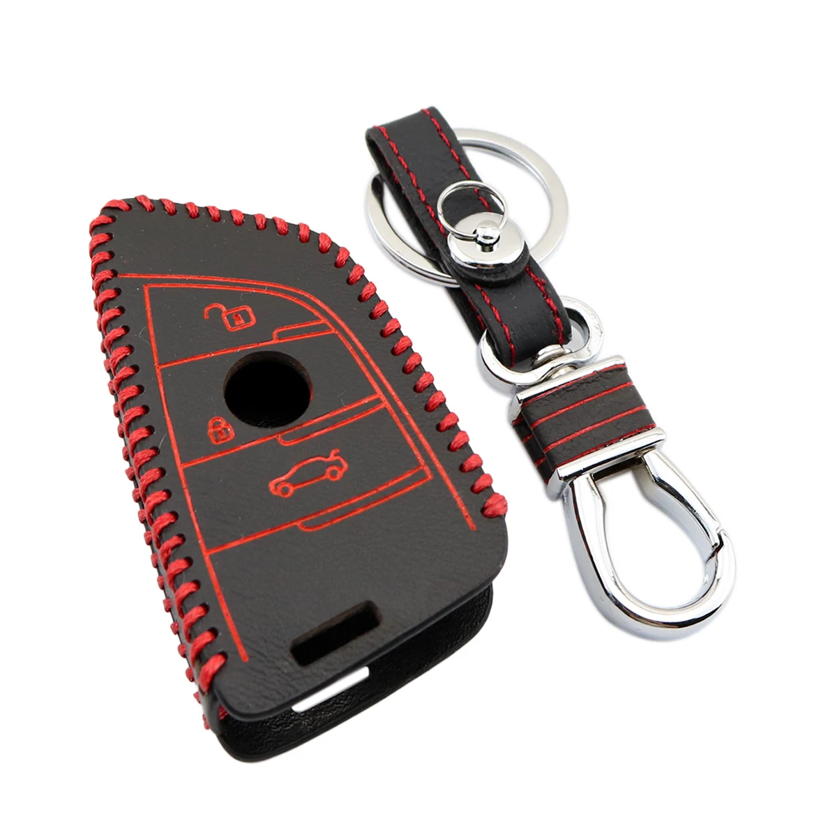 Кожаный брелок для ключей держатель сумка чехол оболочка BMW X1 X5 X6 F48 F15 F16 2019 2018 2017