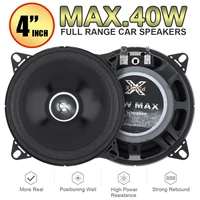 2pcs full range frequency car audio speaker4 inch 40w heavy mid bass ultra thin modified speaker non destructive installation