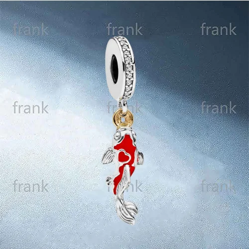 

2021 New Sterling Silver Lucky Color with Red Koi Pendant 797829CZ