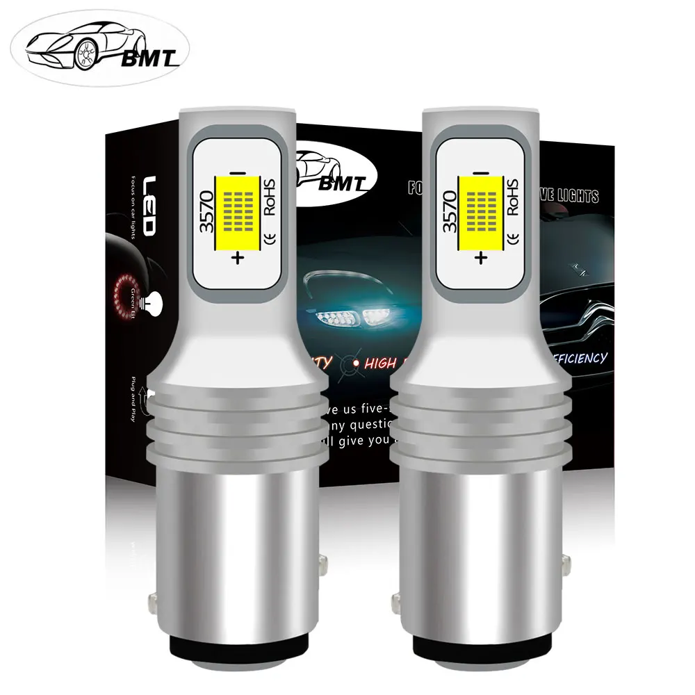 BMT Canbus 1156 BA15S P21W R5W R10W светодиодный 1157 P21/5 Вт BAY15D светодиодный лампы W21W W21/5 Вт 7443 чип CSP автомобильные лампы накаливания автомобиля светодиодный свет 12В, производство Китай