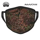 Немецкая Пыленепроницаемая уличная маска с камуфляжным узором, немецкая y Flecktarn Камуфляжный узор Ww2