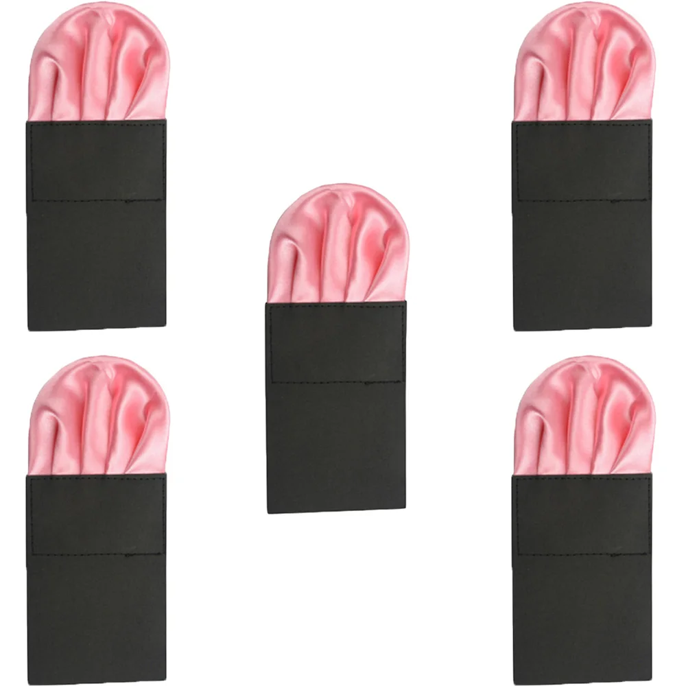 5 шт мужской носовой платок 4 Складки предварительно складной карманный