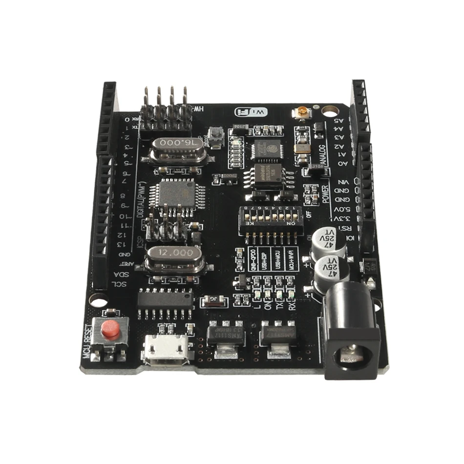 UNO R3 + Wi-Fi ATmega328P ESP8266 (32Мб оперативной памяти) USB-TTL CH340G для Arduino Uno NodeMCU WeMos - купить по