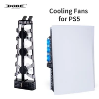 dobe new cooling fan for ps5 game console with 3 fans system station smart temperature controller for sony playstation 5