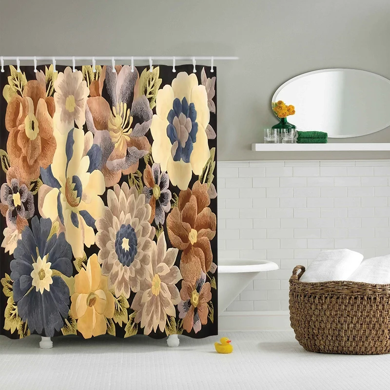 

Marble Pattern Bath Curtain Waterproof Shower Curtains Geometric Bath Screen Curtain for Bathroom Gift Firanki Tende Rideaux