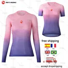 2021 г., Женская велосипедная сетчатая жилетка с длинным рукавом, базовые слои, быстросохнущая, для горных велосипедов, дышащая велосипедная рубашка с короткими рукавами, велосипедное нижнее белье