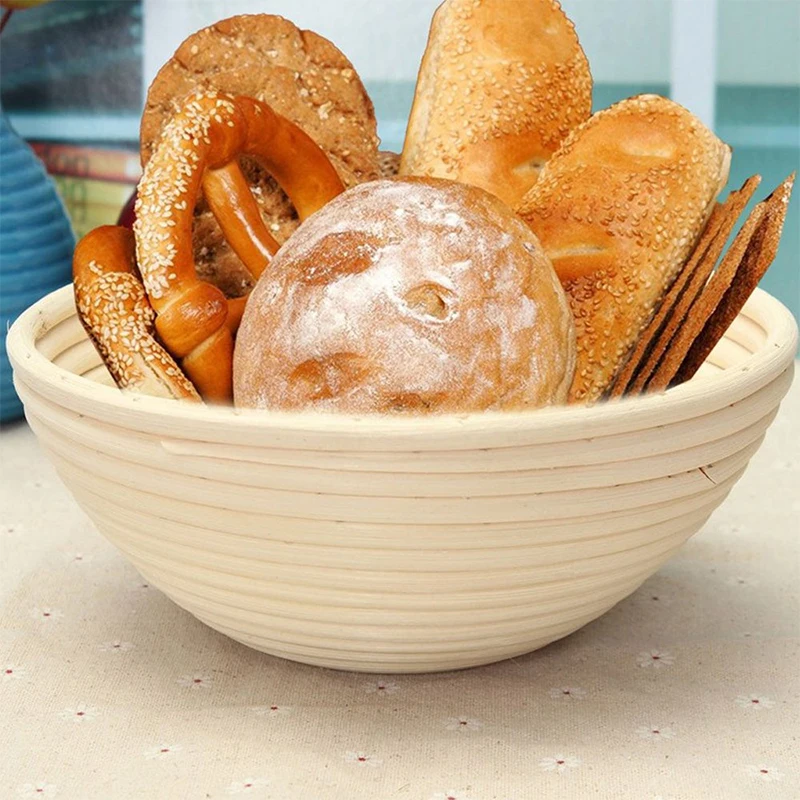 Натуральный Ротанг круглый/прямоугольный для хлеба корзина ферментации