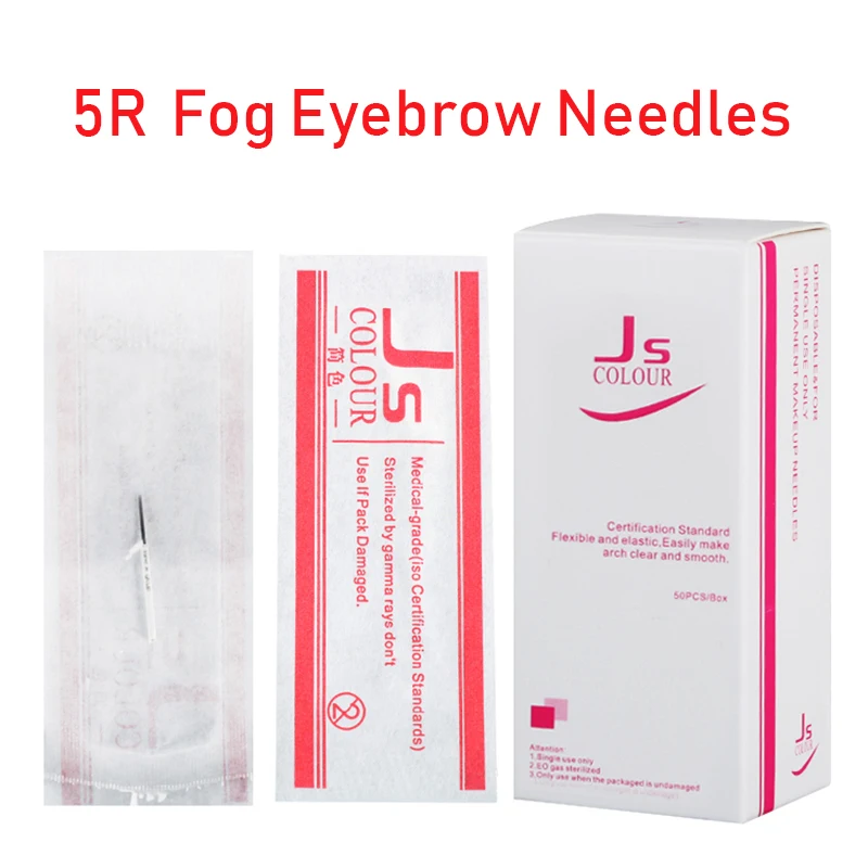 50 шт. Профессиональные Стерилизованные 5 Pin Круглые 5R противотуманные иглы для