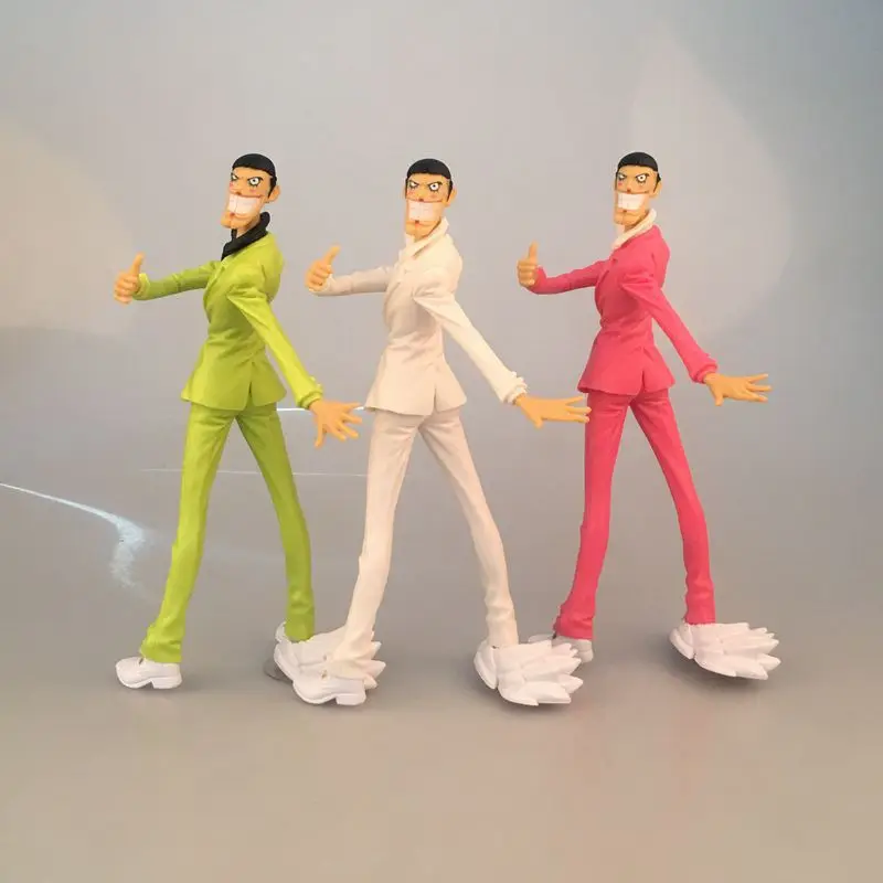 

One Piece 19cm Bentham Action Figure Anime Photo Artist Shemale Theater Gold Mr2 Suit Pvc Collection Model Dolls Toys For Gifts