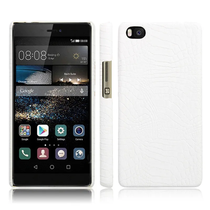 Для huawei P8 Lite чехол P8Lite жесткий обложка на заднюю панель из искусственной кожи для