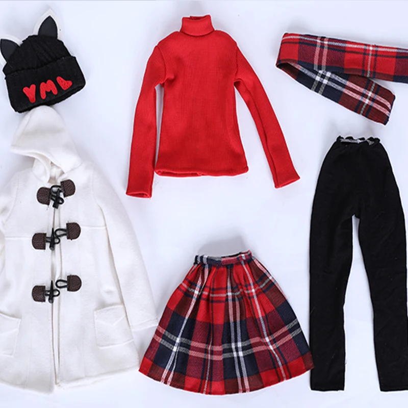 

Fashion Cloth For 60cm BJD Doll Casual Cool Suit DIY BJD Dolls Winter Clothes Outfit Shoes Make up Dolls for girls