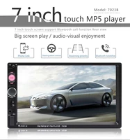 2 din car radio mp5 7 inch hd touch screen multimedia player bluetooth compatible autoaudio fm receiver mirror link monitor
