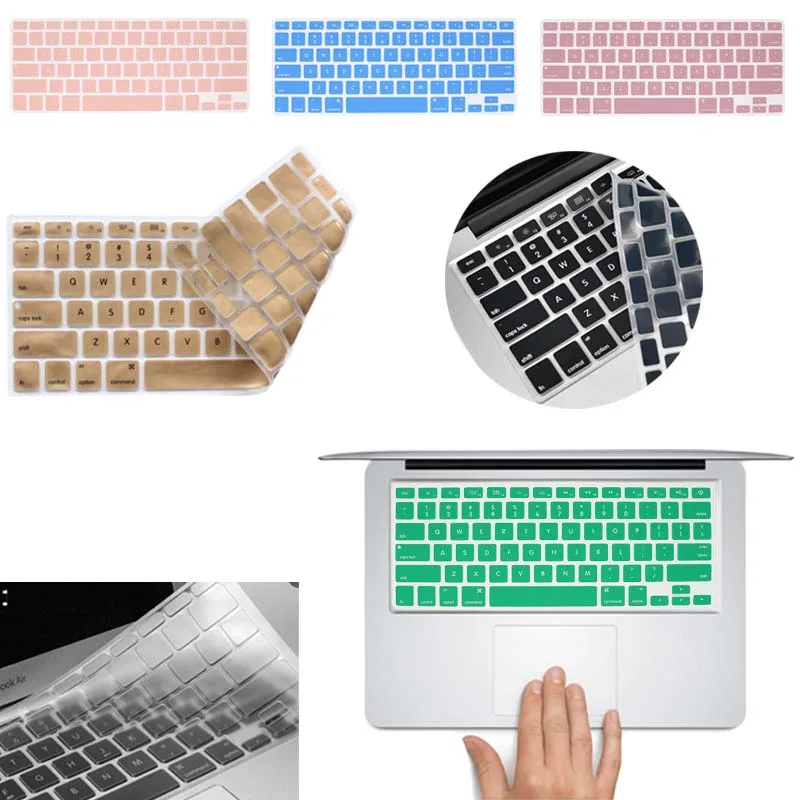 Laptop Skins for Apple Macbook Air 13 A2337 (M1) 2020/Air 13 A1932 A2179 Touch ID US Version Silicone Laptop Keyboard Cover