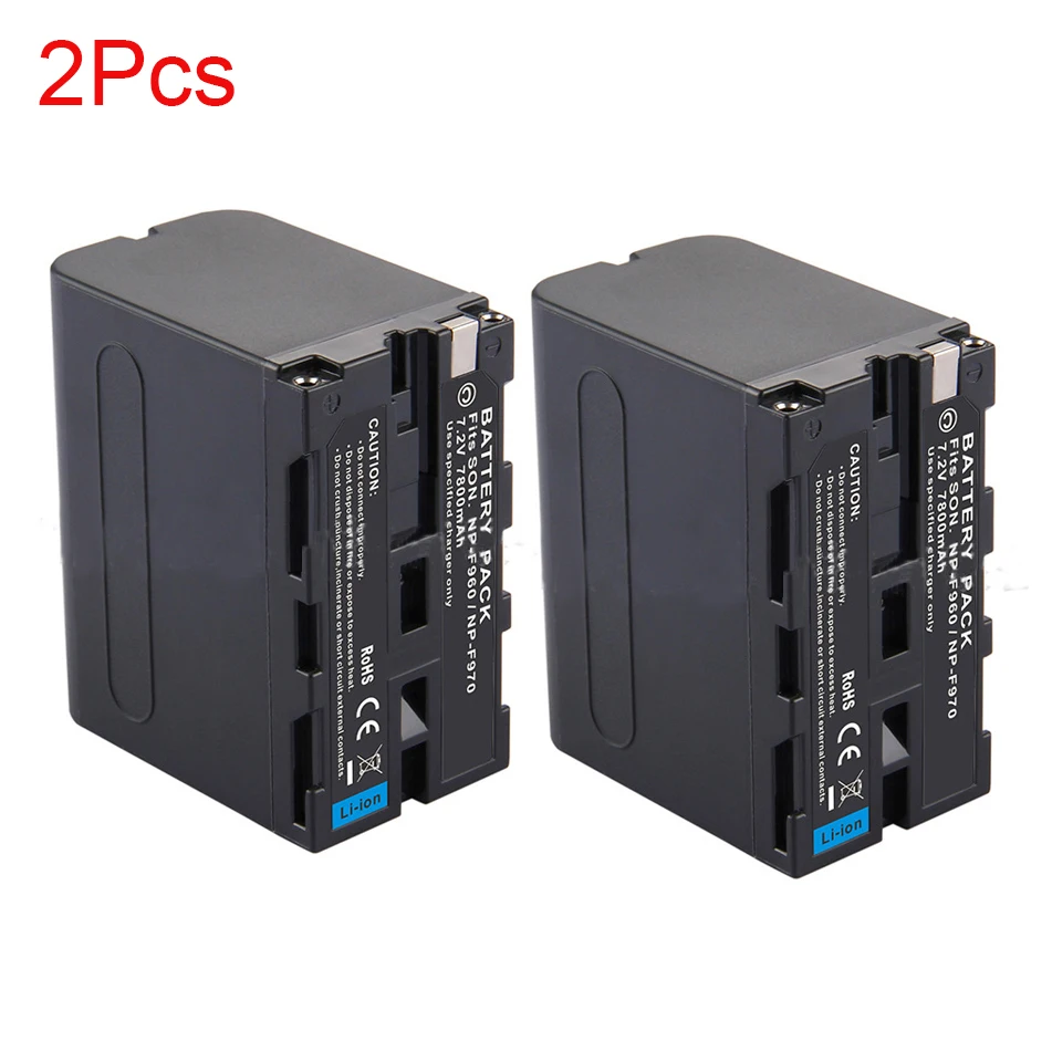 7800 мАч NP F960 F970 Аккумулятор для камеры Сменный аккумулятор цифровой sony NPF970 NPF960