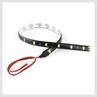 Автомобильная Гибкая ленсветильник 15SMD, водонепроницаемая светодиодная декоративная лента для Toyota Yaris Hiace Prius V Hilux Land Tacoma Tercel Tiara Van