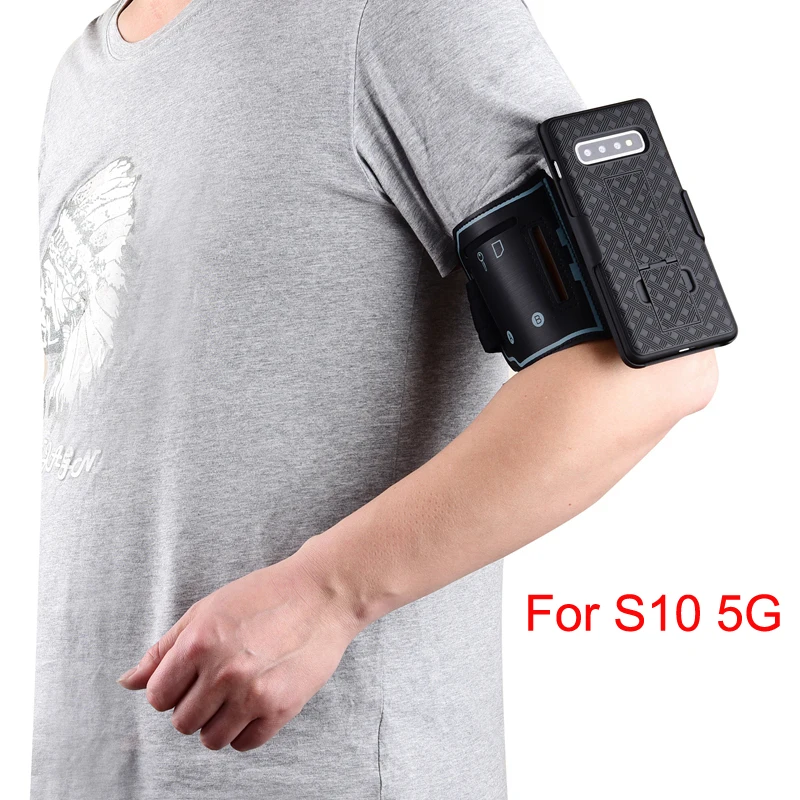 S10 5G Armband Спортивный нарукавный браслет, чехол для samsung Galaxy S10 5g S10+ Plus S10E Note 8 9 10+ чехол, держатель для телефона для спортзала и бега, нарукавный чехол - Цвет: S10 5G Armband