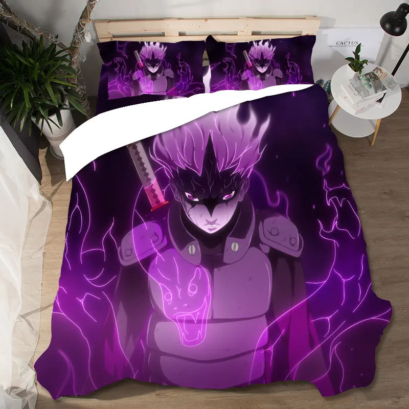 Домашний текстиль постельное белье Наруто Ropa De Cama роскошный подарок Sabanas Комплект постельного белья королевского размера постельное белье бязь постельное белье поплин