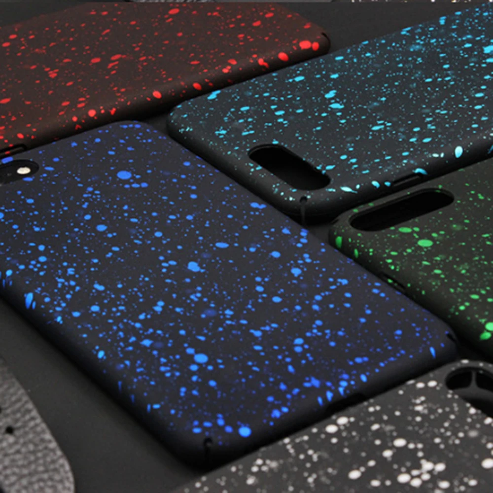 

Starry Sky Phone Case For iPhone 11 Pro Max X Xr Xs Max 6 6S 7 8 Plus New Hard Back Cover Full Protection Cellphone Shell