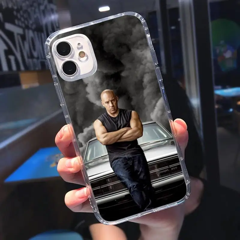 

Fast & Furious America movie Phone Case Transparent for iPhone 6 7 8 11 12 s mini pro X XS XR MAX Plus
