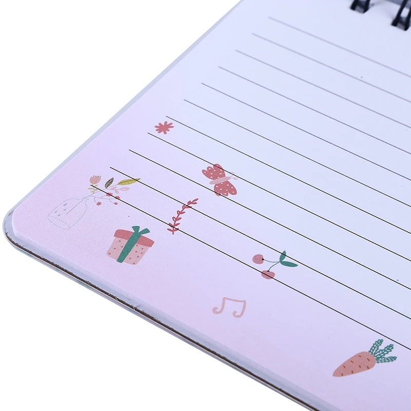 Kawaii Cartoon Coil Creative Small Notebook Fresh Portable Mini Notepad Stationery Book Student Gift | Дом и сад