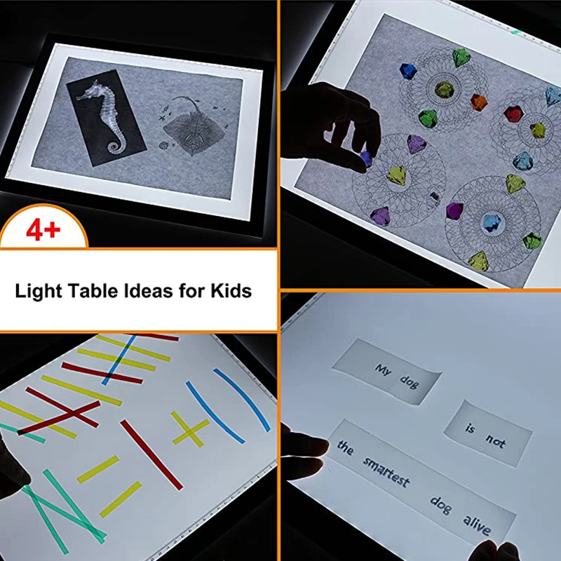 Елис светодиодный планшет для рисования цифровой Графика Pad A3 A4 A5 USB СВЕТОДИОДНЫЙ