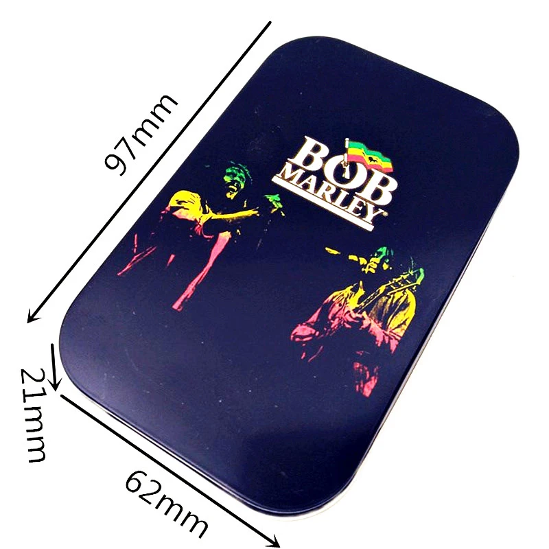 Боб Марли большой Tabaco чехол табак Ящик Контейнер для хранения тайник банка