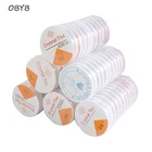 1 рулон, пластиковые хрустальные поделки из бисера, эластичные шнуры, для изготовления бижутерии поставка проволочная нить, ювелирная нить