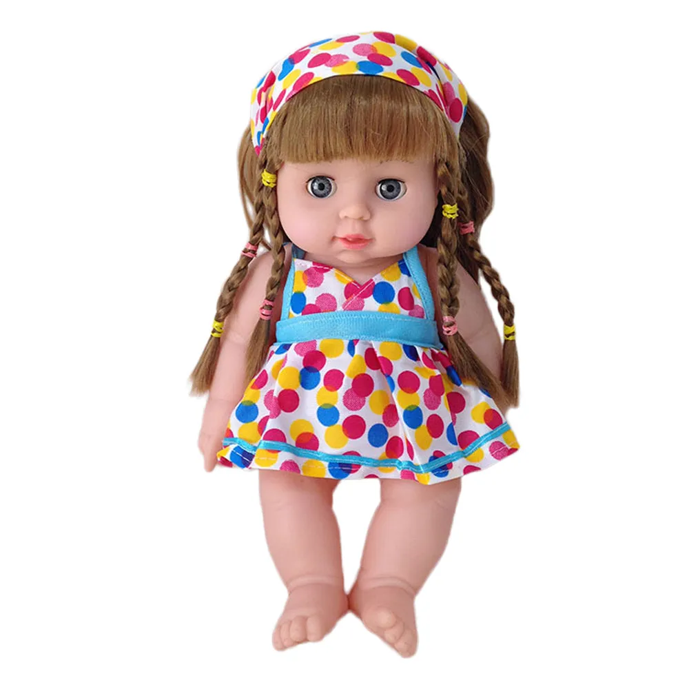 

Education Baby Doll Toys Fashion Dolls for Girls Doll Child Simulation 3D Doll Lifelike 12 inch Baby Play Gifts Toys Y1225