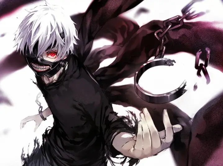 Японское аниме кигуль канеки Кен костюмная маска косплей реквизит кожаная