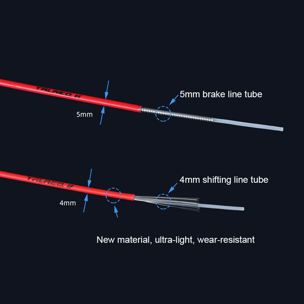 2m 4mm/5mm Bike Brake Housing/Shift Housing Cable Line Bicycle Derailleur For MTB Road | Спорт и развлечения