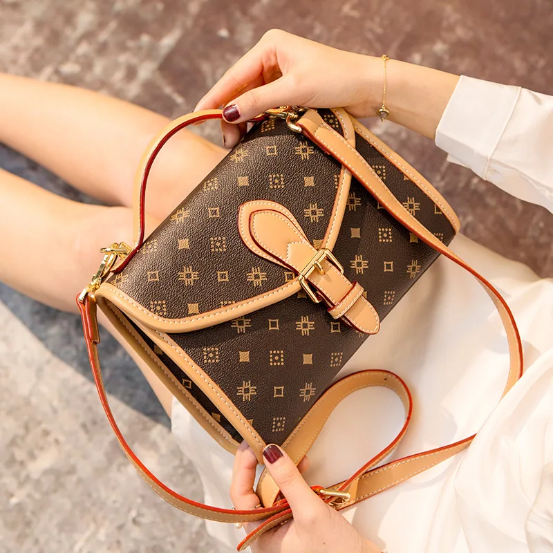 

Real Leather Women Flaps 2021 New Fashion Classical Prints Single Shoulder Bags Ladies Designer Handbags Channels Handbags Gg