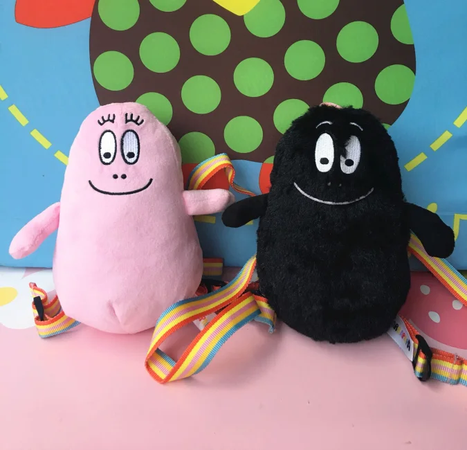 Барбапапа барбамама черный Боб Красный отец Наплечная Сумка Рюкзак мягкая