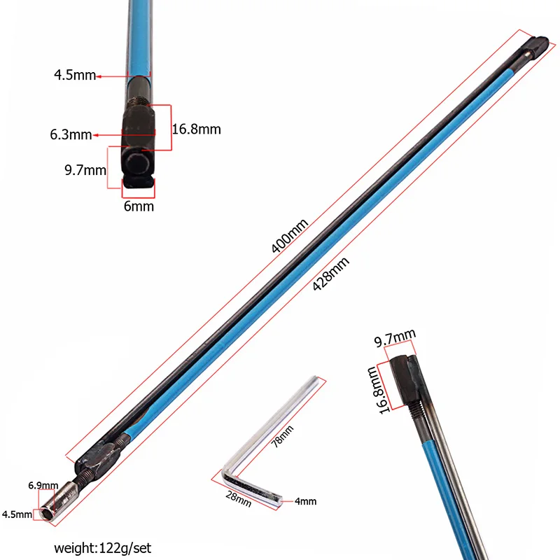 Металлический стержень для гитары регулируемый низкопрофильный электрогитары