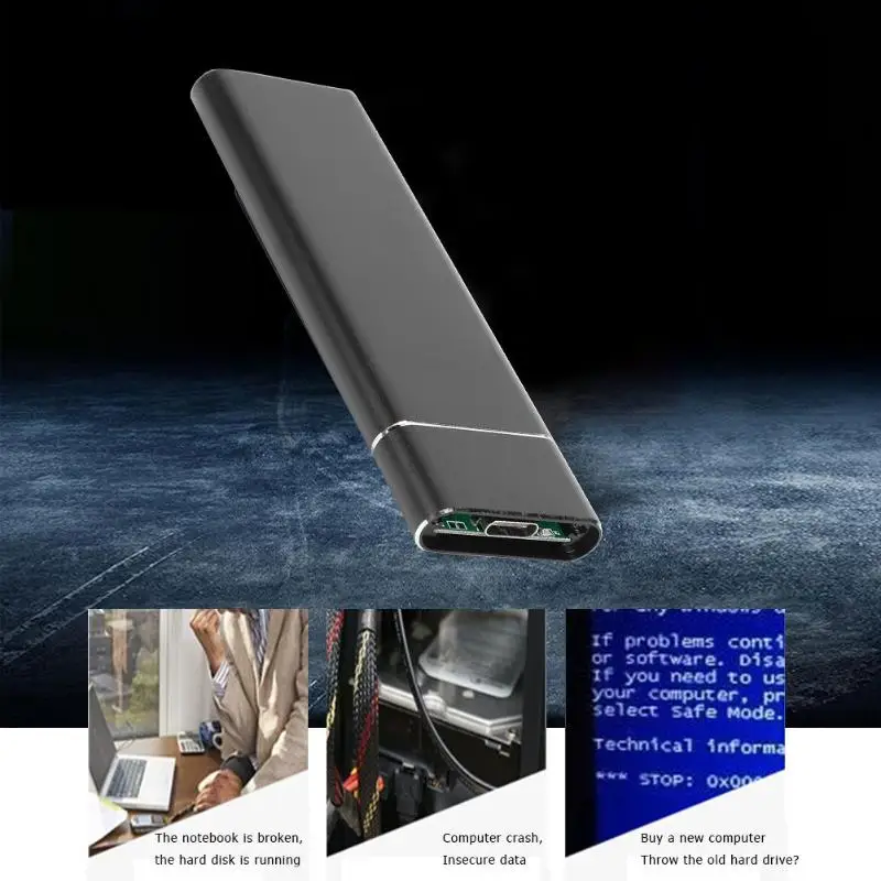 Чехол для жесткого диска type C 3 1 USB3.0 to NGFF M.2 SSD корпус 6 Гбит/с UASP внешний жесткий