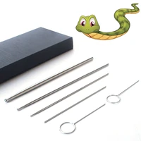 snake probe kit 6 pieces round ball tip professional reptiles snake probes set pet snake sex detector