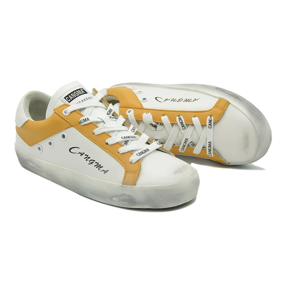 

Мужские кроссовки из натуральной кожи, в стиле ретро