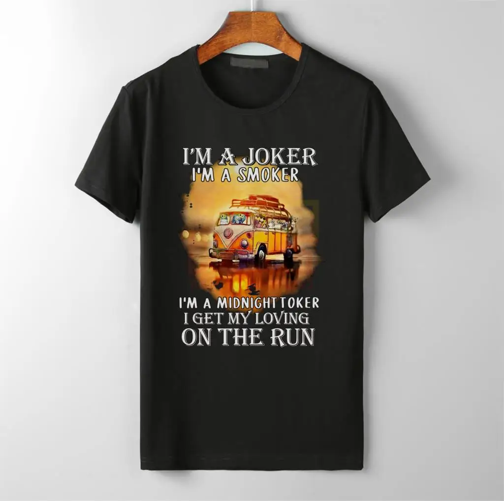 new cartoon vw hippie car t shirt men's hot selling o-neck 100% cotton custom printed high quality brand unisex t-shirt |