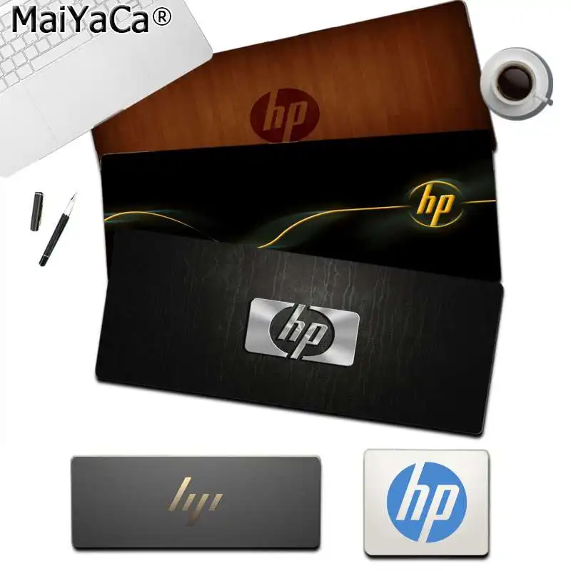 Новый дизайн логотипа HP коврик для клавиатуры резиновый игровой мыши Настольный