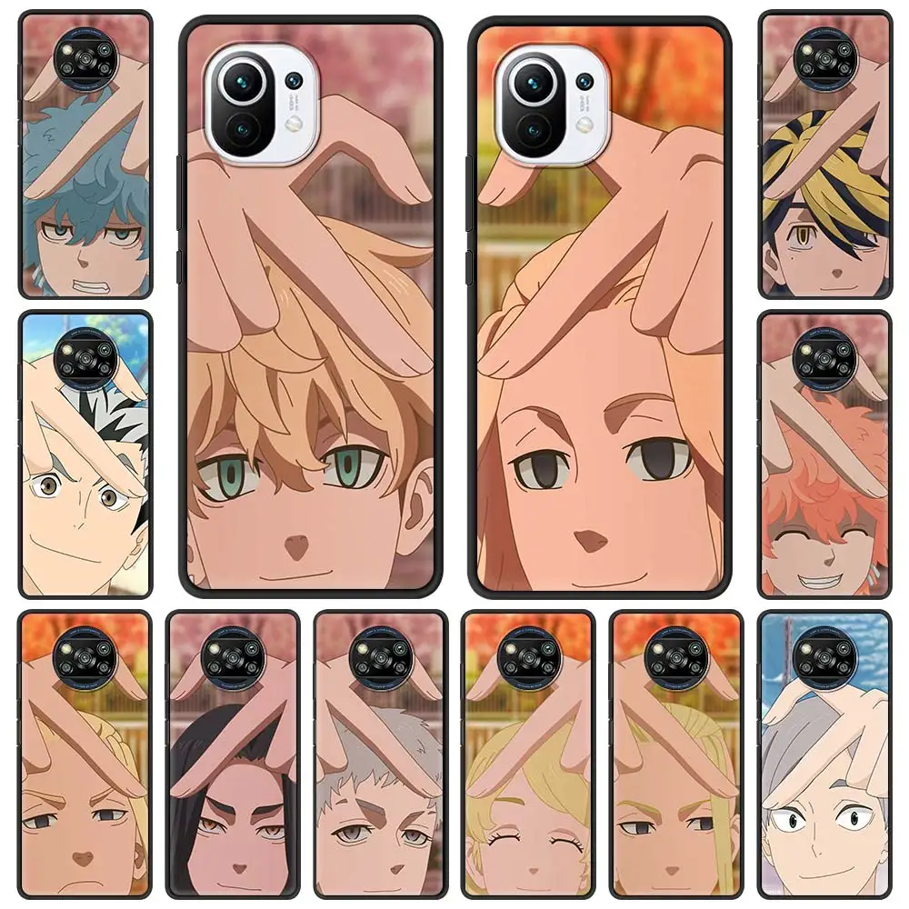 

Tokyo Revengers Manjiro Sano Anime Phone Case for Xiaomi Mi Note 10 Lite 11 10T Pro 5G 9T Cover Mobile Bag Mi Poco X3 NFC M3