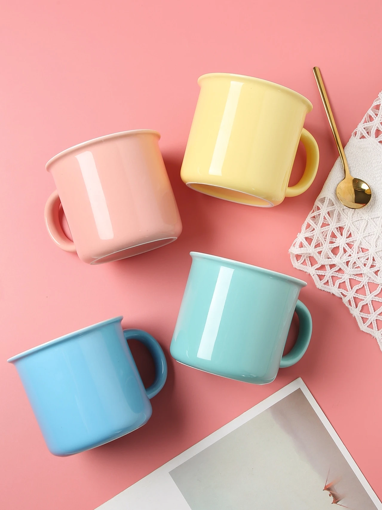 Кружка в скандинавском европейском винтажном стиле керамическая Милая кружка