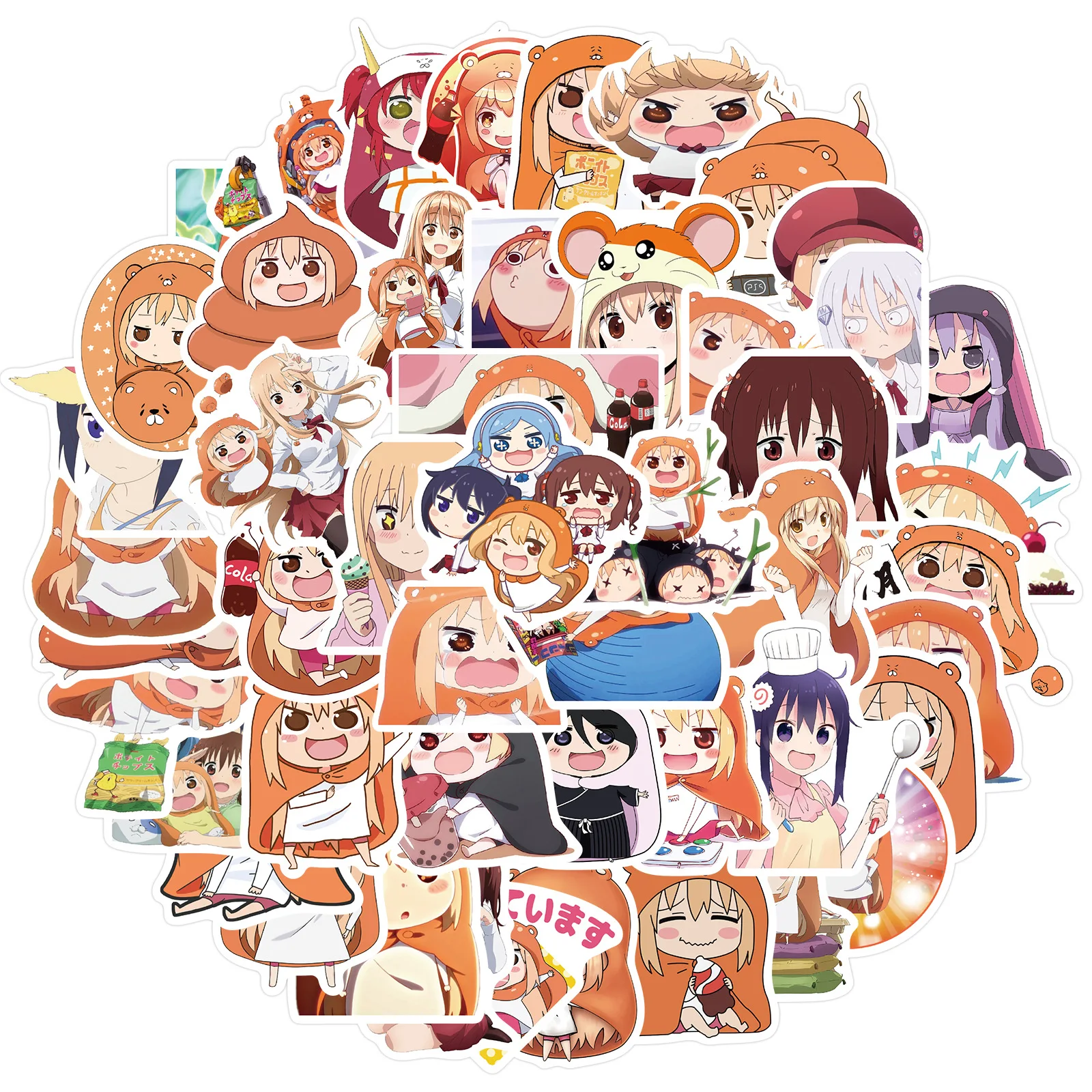 10/50 шт. Япония Himouto! Наклейки с героями аниме Умару-Чан Мультяшные милые женские