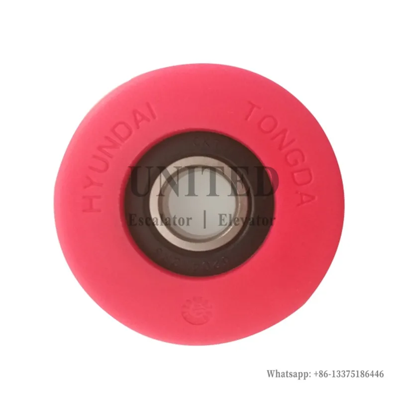 10 шт. эскалаторный шаговый цепной ролик красный OD76mm W25 mm 6204 2RS|Запчасти для