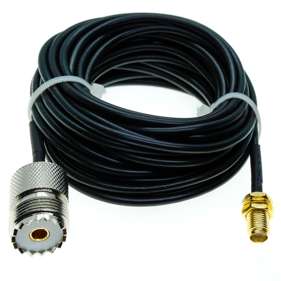 

RG174 SO239 UHF Женская к SMA Женская перегородка Коаксиальная антенна Jumper Pigtail RF Coax RG174 кабель