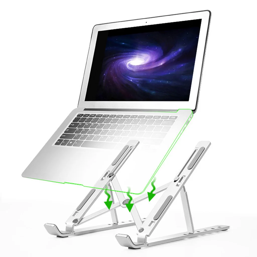 

Laptop Bracket Aluminum Radiator Cervical Folding Portable Laptop Base