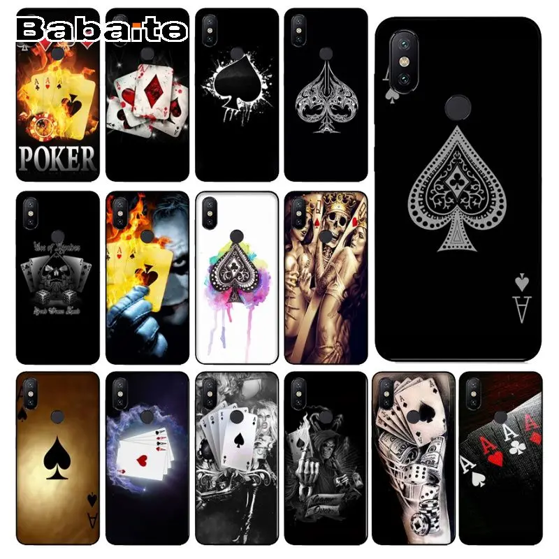 Чехол для redmi 7 ace мягкий силиконовый чехол телефона с изображением семьи покера