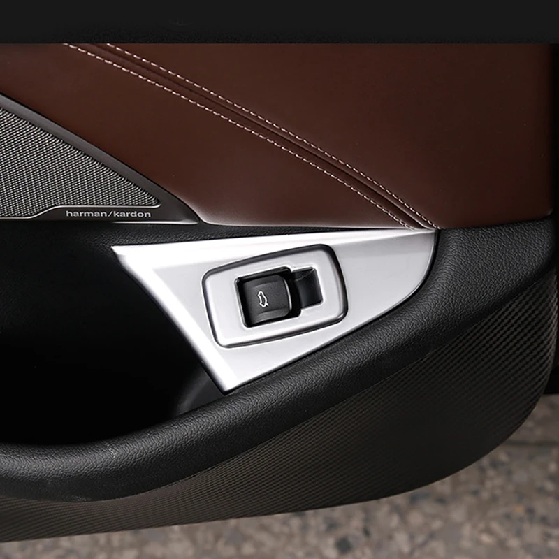 Хром задний багажник открытая рамка для переключателей крышка Накладка BMW 5 серии